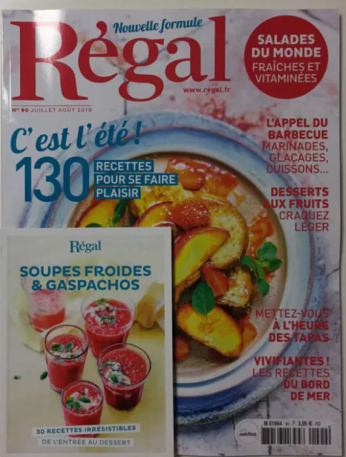 Régal N°90 - C'est L'été (Livret - Soupes Froides & Gaspachos Inclus)