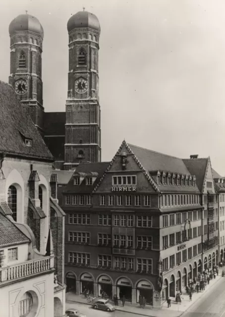 AK MÜNCHEN Hirmerhaus Frauenkirche (Mariendom) (Bayern) 1955