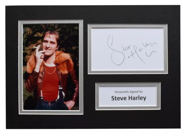 Steve Harley Signed Autograph A4 photo display Music Memorabilia AFTAL COA