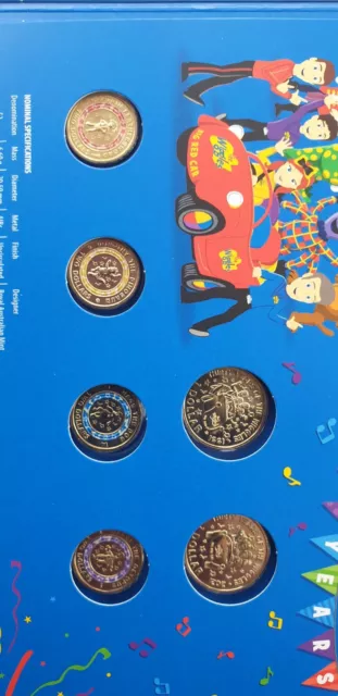 2021 Australia 30th Anniversary of The Wiggles - Six Coin Collection Set