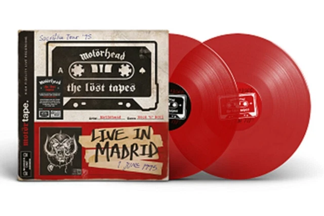 MOTORHEAD -The Lost Tapes Vol 1 Live in Madrid 1995 - RED Vinyl 2LP NEW & SEALED