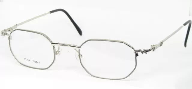 NOS GERTLER 479 2 SILVER / GREY EYEGLASSES GLASSES Pure Titan FRAME 46-22-140mm