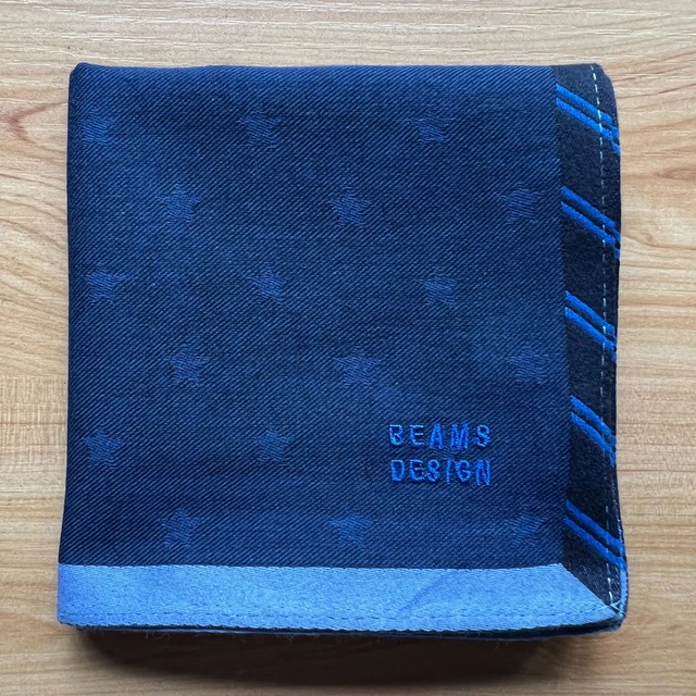 Handkerchief Men's Cotton Vintage Art Blue Star Plain Pocket Square 19"