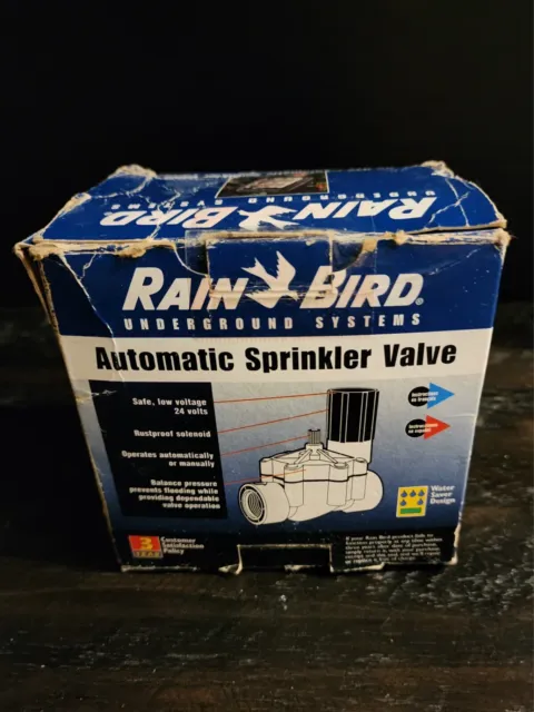 Rain Bird 3/4 Automatic Sprinkler Valve CP075 In Box.