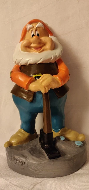 NEW! Disney HAPPY Garden Statue Snow White Seven Dwarfs Indoor/Outdoor 8”