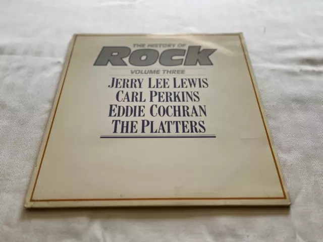 The History Of Rock Vol 3 - 1981 Uk X2 Vinyl Lp Lewis Perkins Cochran Platters