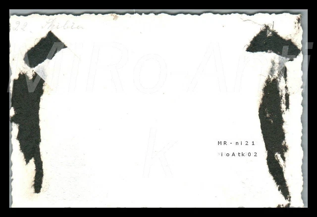 FOTO WK2 NACHL. Th.Lampel, I.R.171, Skibin, Kriegsspuren am Geschütz ...