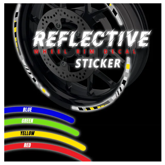 SH24 Reflective Wheel Rim Stickers For Yamaha YZF R6 99-20 19 18 17 16 15 14 13