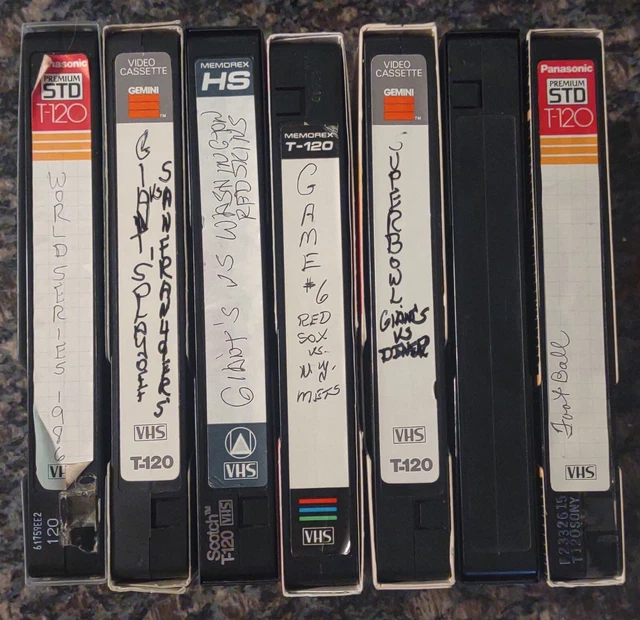 LOT OF 7 PreRecorded VHS Tapes 12.99 PicClick