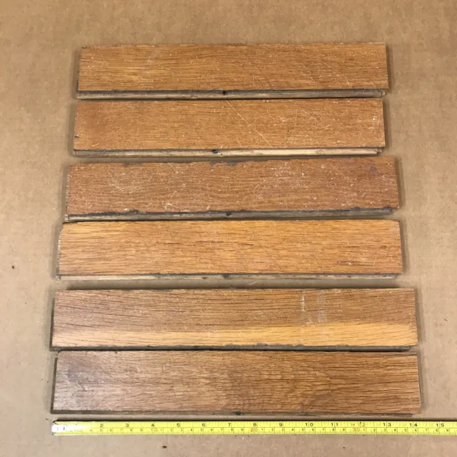 7 Feet Solid Oak Antique HARDWOOD FLOORING 2 1/4" Tongue and groove￼ For Repairs