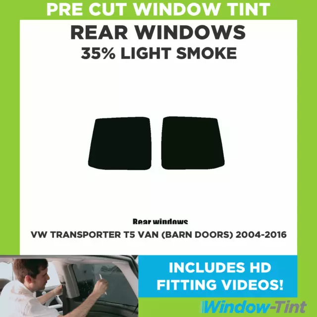 Pré Découpé Film Vitre Teintée pour VW Transporter T5 ( Barn Portes) 2004-16