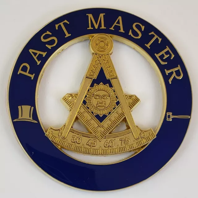 Auto Emblem Masonic Past Master Metal (SCA-1004) Freemason