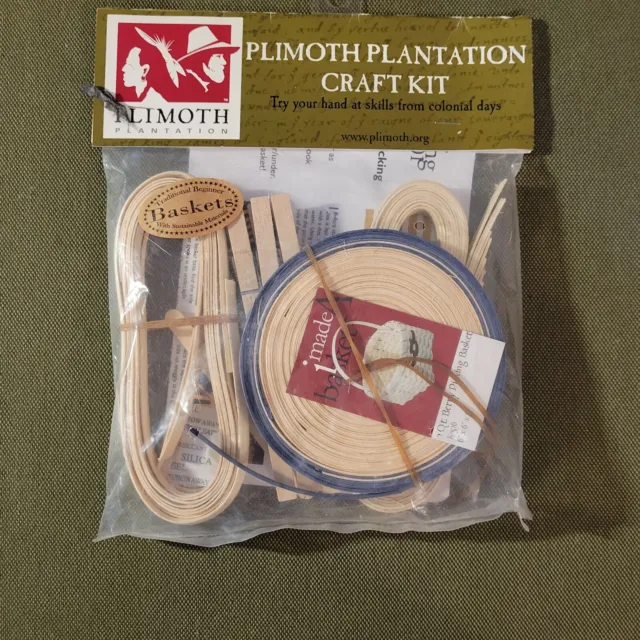 Nuevo en paquete - Kit artesanal de plantación Plimoth, cesta de recolección de bayas 1 cuarto K-516 6'x6'x8'