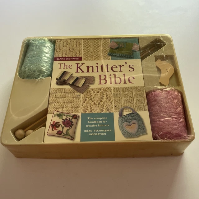 Manual para tejedores creativos de The Knitter's Bible de Claire Crompton para tejedores creativos con agujas