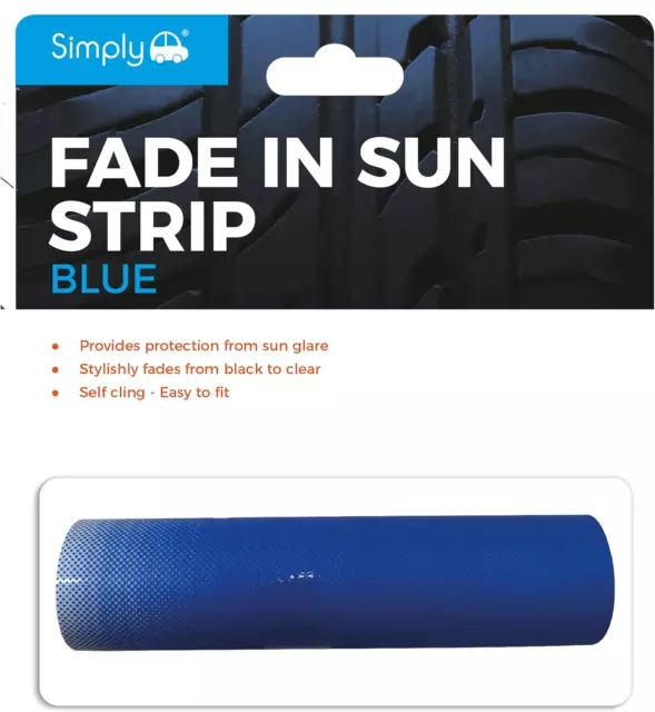 Simply FAD02 Car Windscreen Fade Strip, Provides Protection from Sun Glare, Self