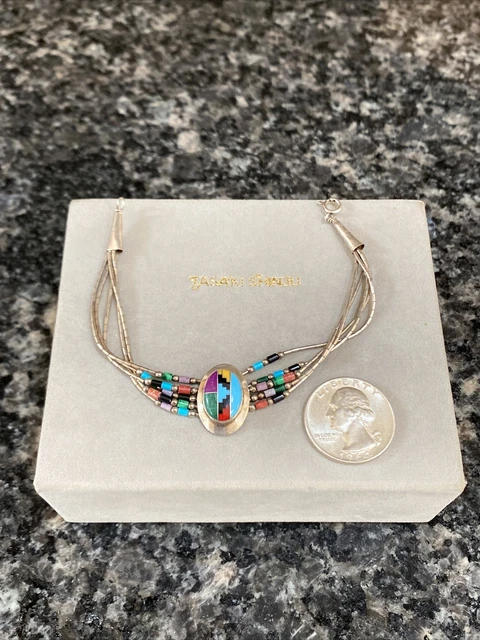 Carolyn Pollack Liquid Sterling Silver Inlay Turquoise Red Coral Bead Bracelet Carolyn Pollack Liquid Sterling Silver Inlay Turquoise Red Coral Bead Bracelet