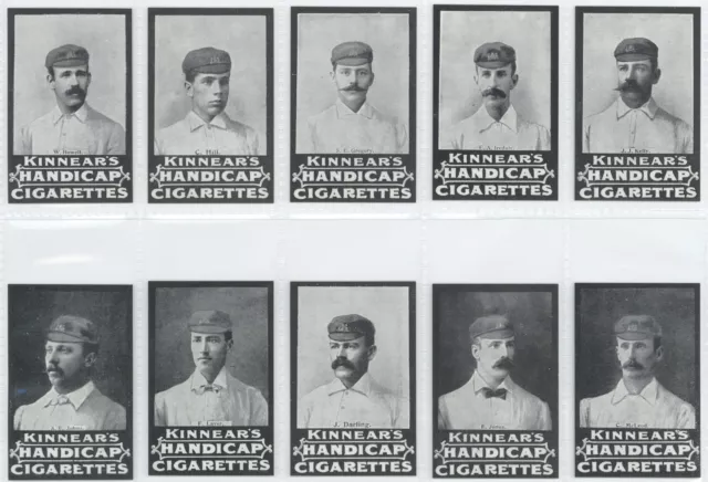 Nostalgia Reprints - 'Kinnear Australian Cricketers (1897)'  Complete Set (2001)