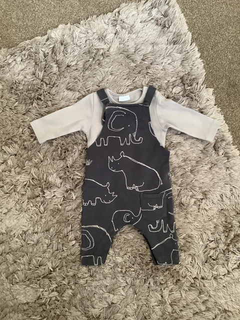 Next Bambini 0-3 Mesi Lettini Elefante, Outfit, Set, Pacchetto Mietitrebbia Post