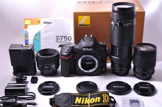 Nikon D750 Single Focus & Standard Triple Lens  Set 298071