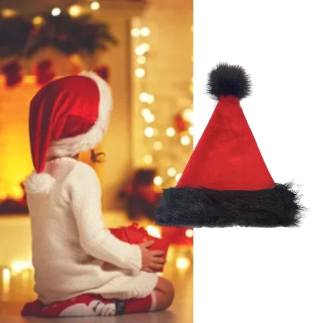 Cappello Natale Carnevale Cappello Babbo Natale Festa Cappello Vacanze Unisex Velluto Cappello Comfort