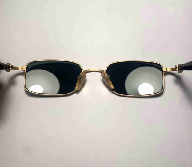 JEAN PAUL GAULTIER JPG Vintage Rectangular Rose Gold Sunglasses 90s ...