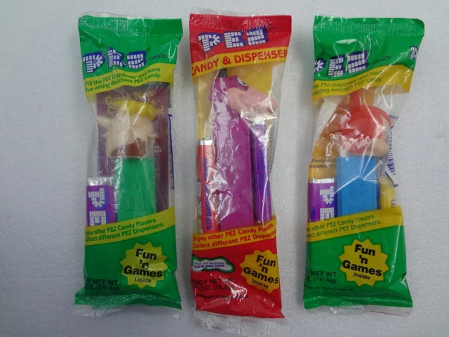 PEZ Candy Dispenser -Flintstones Dino Pebbles Barney  - NOS in bag