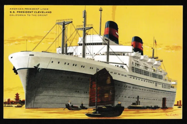 American President Lines S.S PRESIDENT CLEVELAND (1947) California to the Orient