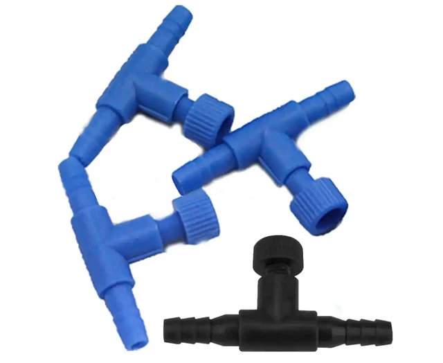 Fish Tank Air Line Flow Control Regulator Valve Aquarium Tubing Tube Pump 4Mm