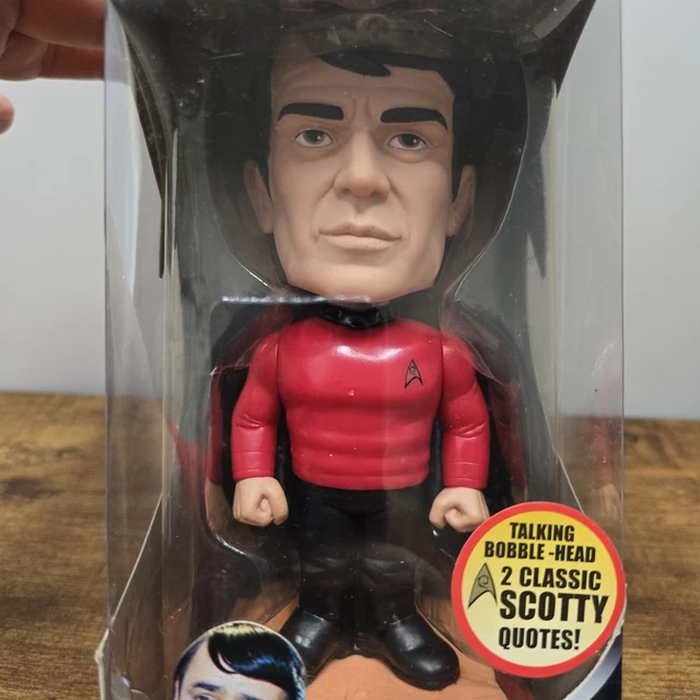 Talking Bobble FUNKO STAR TREK Scotty Wacky Wobbler Talking Bobble-Head New In Box Β£24 ...