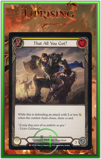 That All You Got? Yellow - FAB:Uprising - UPR189 - Carte Officielle Anglaise