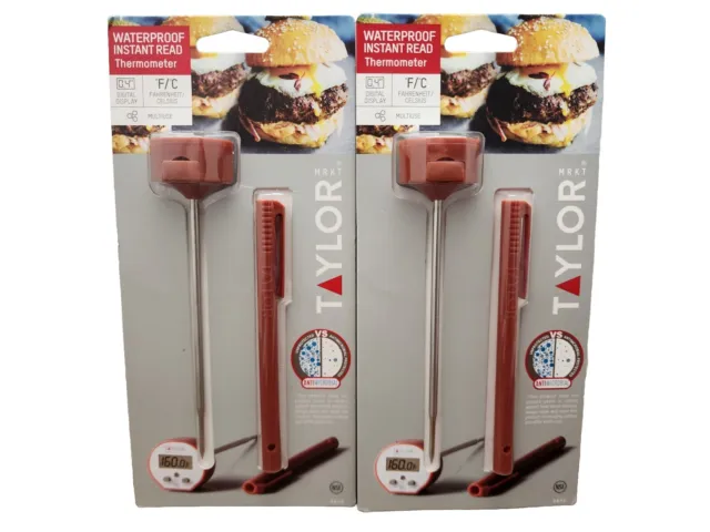 2X Taylor 9842 5" Stem Digital Pocket Thermometer, -40 Degrees To 450 Degrees F