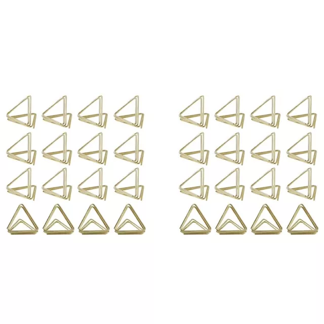 60 Pezzi Portacarte A Forma di Triangolo Portanumero da Tavolo Portafoto Po6130
