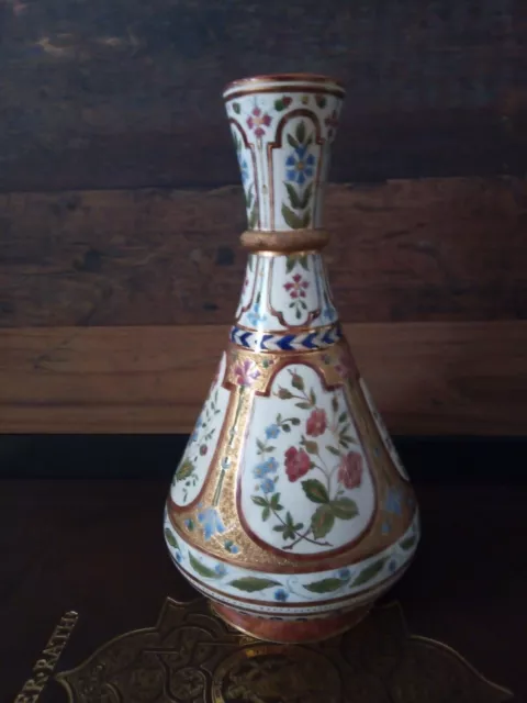 Antik Majolika Vase um ca. 1890 ? Zsolnay / Fischer Budapest