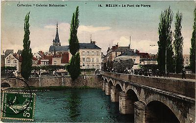 CPA Collection Galeries MELUNoises - MELUN - Le Pont de Pierre (436576)
