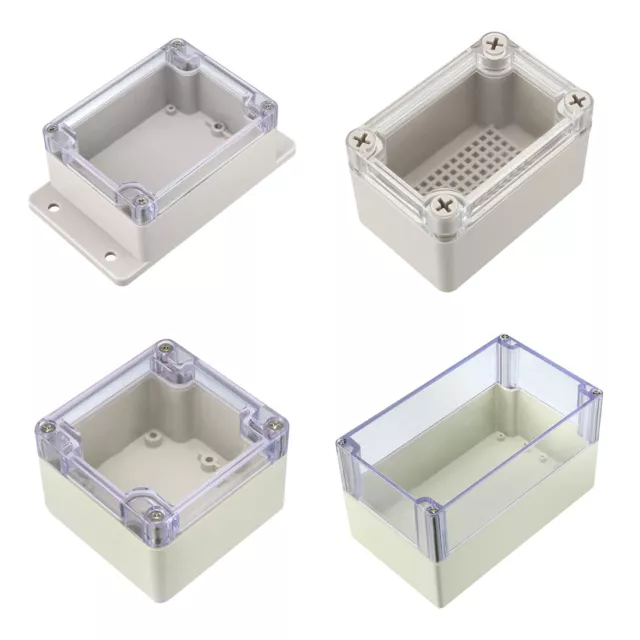Various Sizes ABS Plastic DIY Junction Box Enclosure Project Case w Clear Cover