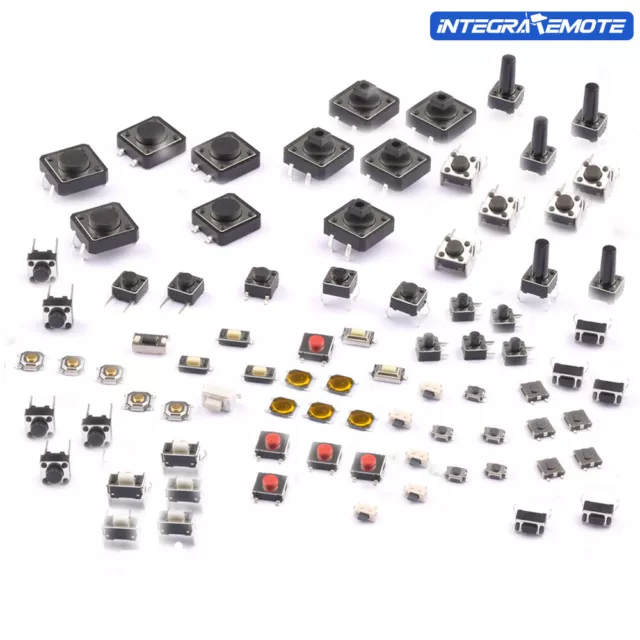 125pcs 25Types/lot Assorted Micro Push Button Tact Switch Reset Mini Leaf Switch