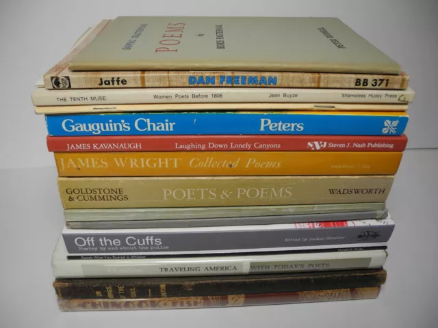 Big Lot Poetry Books Vintage Poems Anthology SIGNED Poetic Women Poets America +