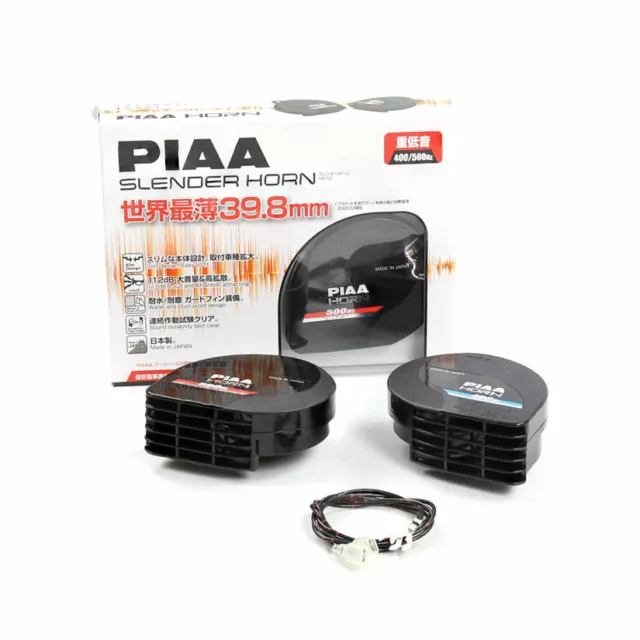 Kit de cuerno delgado de doble tono PIAA - cubierta resistente a la intemperie 400Hz/500Hz paquete doble