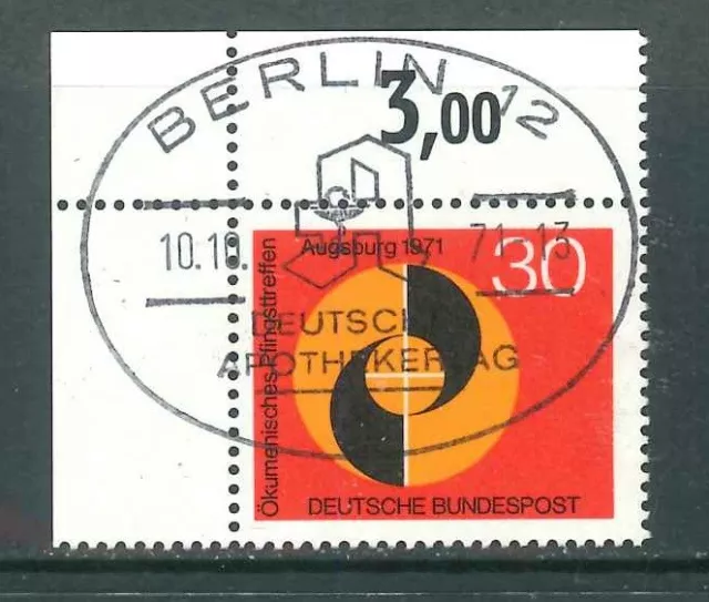 BRD - Bund - Mi-Nr. 679 Ecke 1 - Eckrand - Vollstempel - SST. Berlin