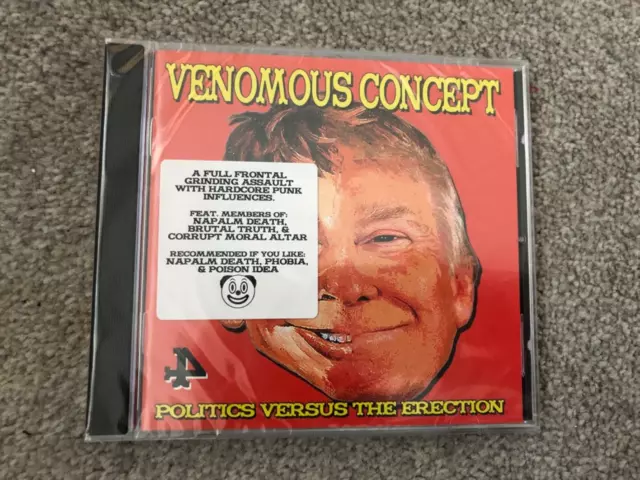 New Venomous Concept Politics Versus the Erection CD Napalm death brutal truth