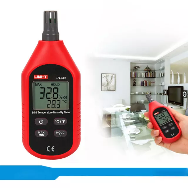 Digital Portable Handheld LCD Thermometer Hygrometer Humidity Meter Temperature