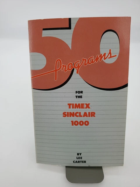Vintage 1983 50 Programs for the Timex Sinclair 1000 by Lee Carter