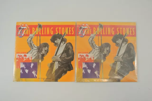 Rolling Stones 2004 Calendar Lot of 2 Graphique De France RST Concert New Sealed