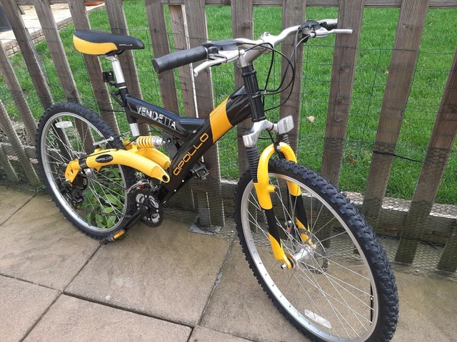 APOLLO VENDETTA BIKE. 21 speed yellow black with suspension 20