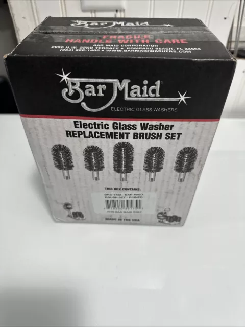 Bar Maid BRS-1722 Glass Washer Replacement Brush 5pc Set