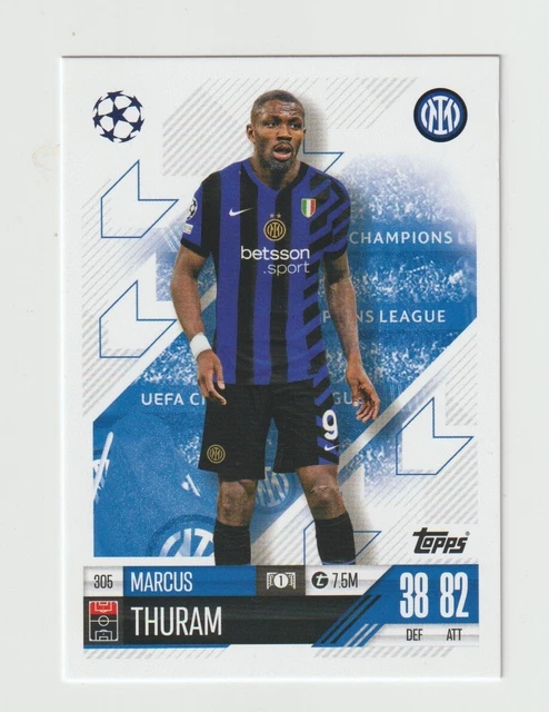 Lot De Cartes Topps Marcus Thuram - Borussia Mönchengladbach / Inter Milan - Variantes /50, /75, /99, /299