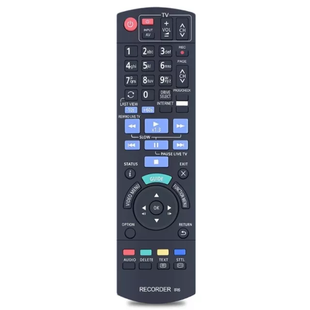Easy-to-Use Remote Control N2QAYB001077 for DMRHWT260GN DMR-PWT560GN Replacement
