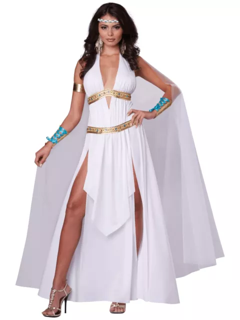 Glorious Goddess Greek Roman Queen of Athens Cleopatra Toga Womens Costume M