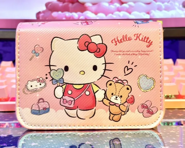 Hello Kitty Crossbody Shoulder Bag Pink Wallet Purse Sanrio NWOT