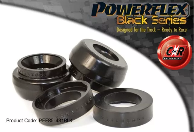 Powerflex Bush montaggio superiore nero Frt Strut -10 mm per Audi S1 15 su PFF85-431BLK